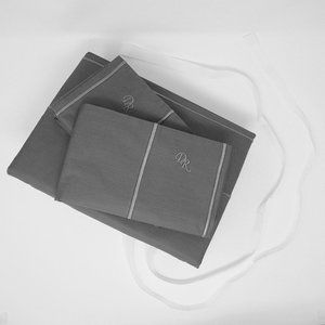 LUXURIOUS 5-star bed sheet SET - SPLIT KING (NEW IN PACKAGING) - GRAY